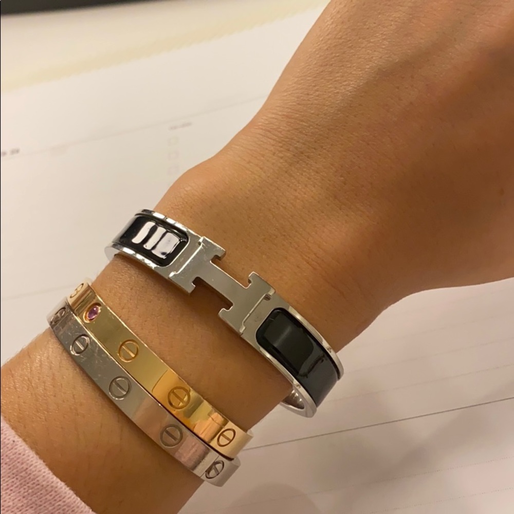 Black Hermès bracelet